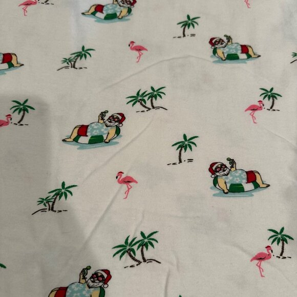 DENIM & FLOWER MENS XLARGE T SHIRT SANTAS FLAMINGOS PALM TREES - Picture 3 of 8